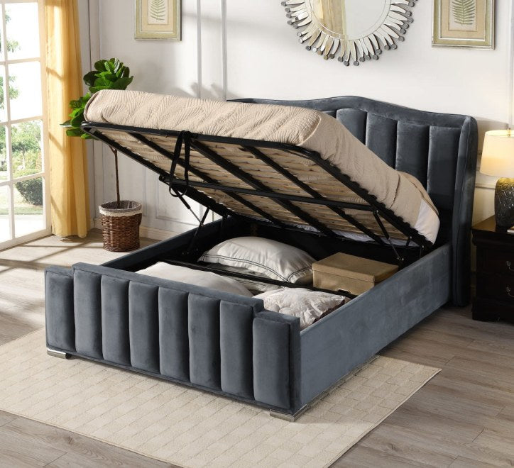 Clare Gas-Lift Bed - Grey
