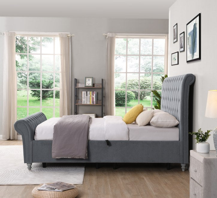 New Kilkenny Side Gas-Lift Bed - Grey