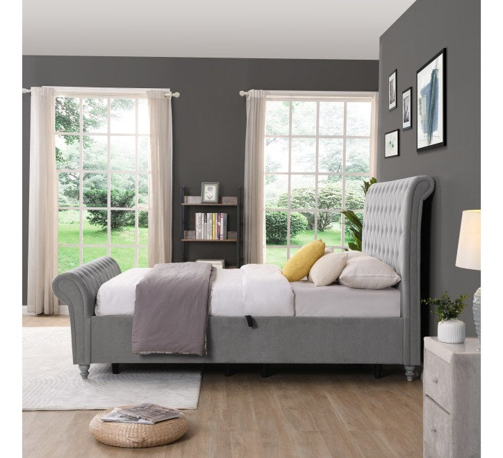 New Kilkenny Side Gas-Lift Bed - Silver