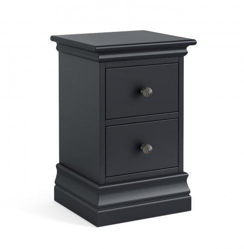 Bordeaux Narrow Bedside - Charcoal