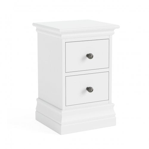 Bordeaux Narrow Bedside - White