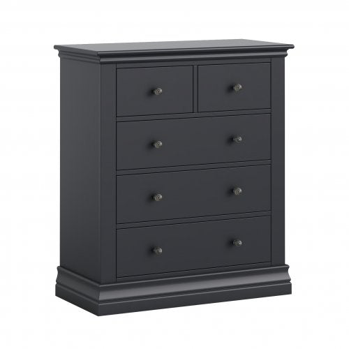 Bordeaux 2 Over 3 Chest - Charcoal