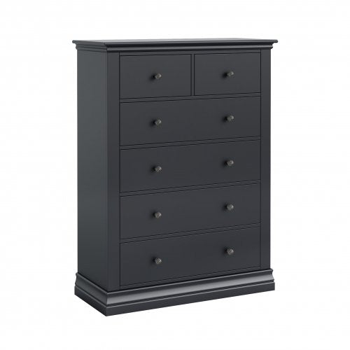 Bordeaux 2 Over 4 Chest - Charcoal