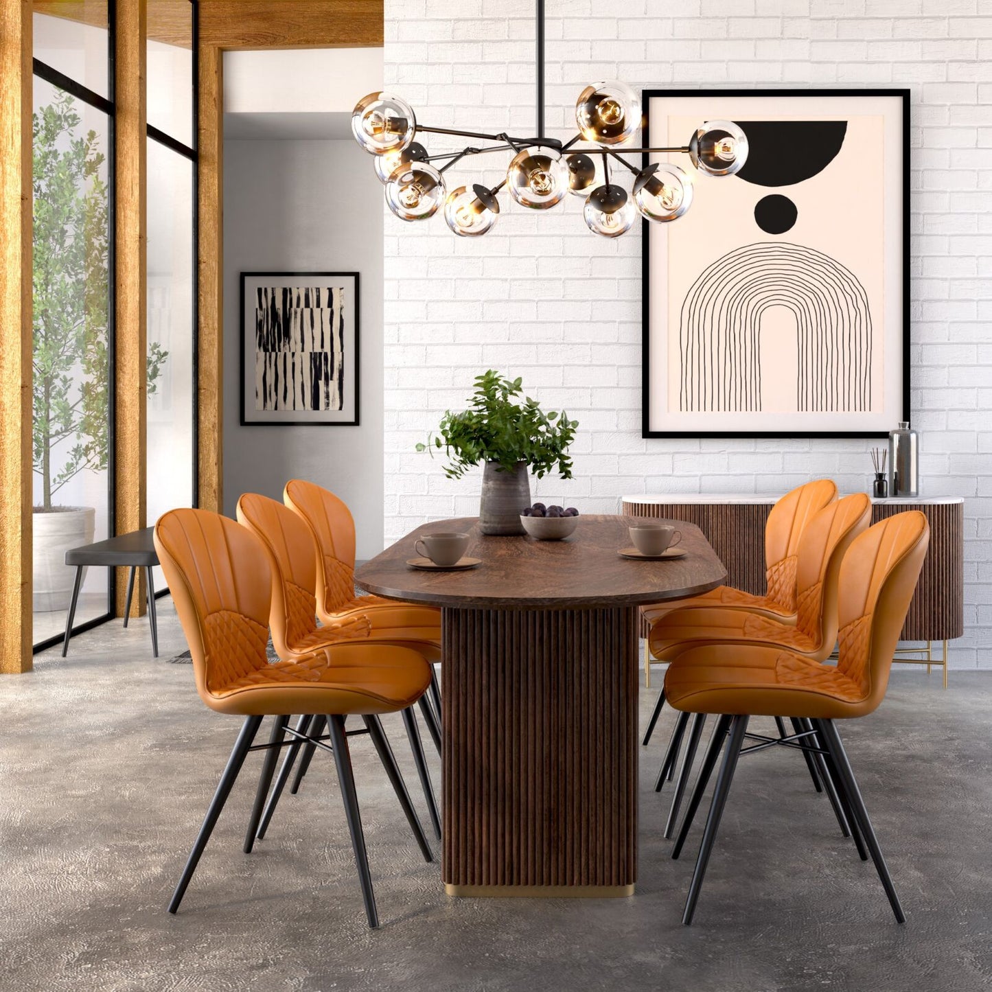 Harvard OVAL Dining Table - Wood Top