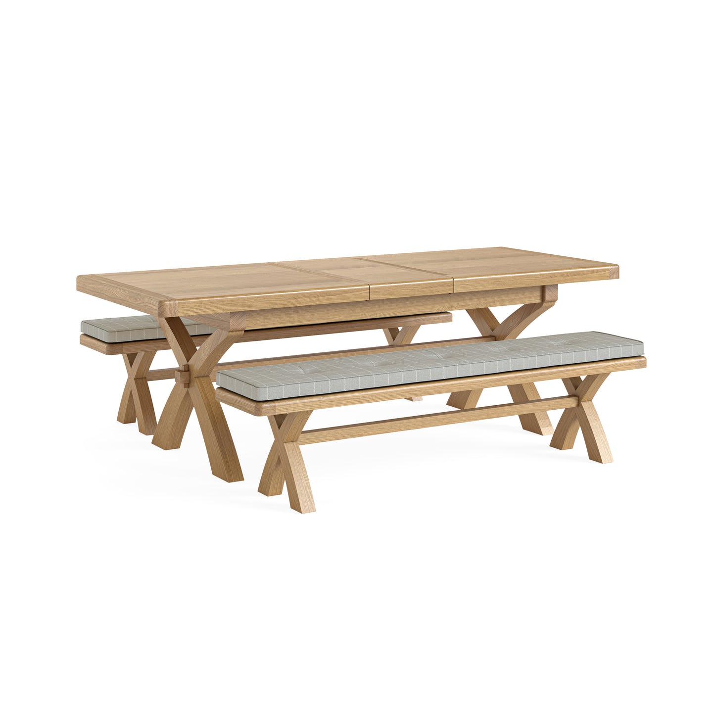 Normandy Cross Leg Ext. Dining Table