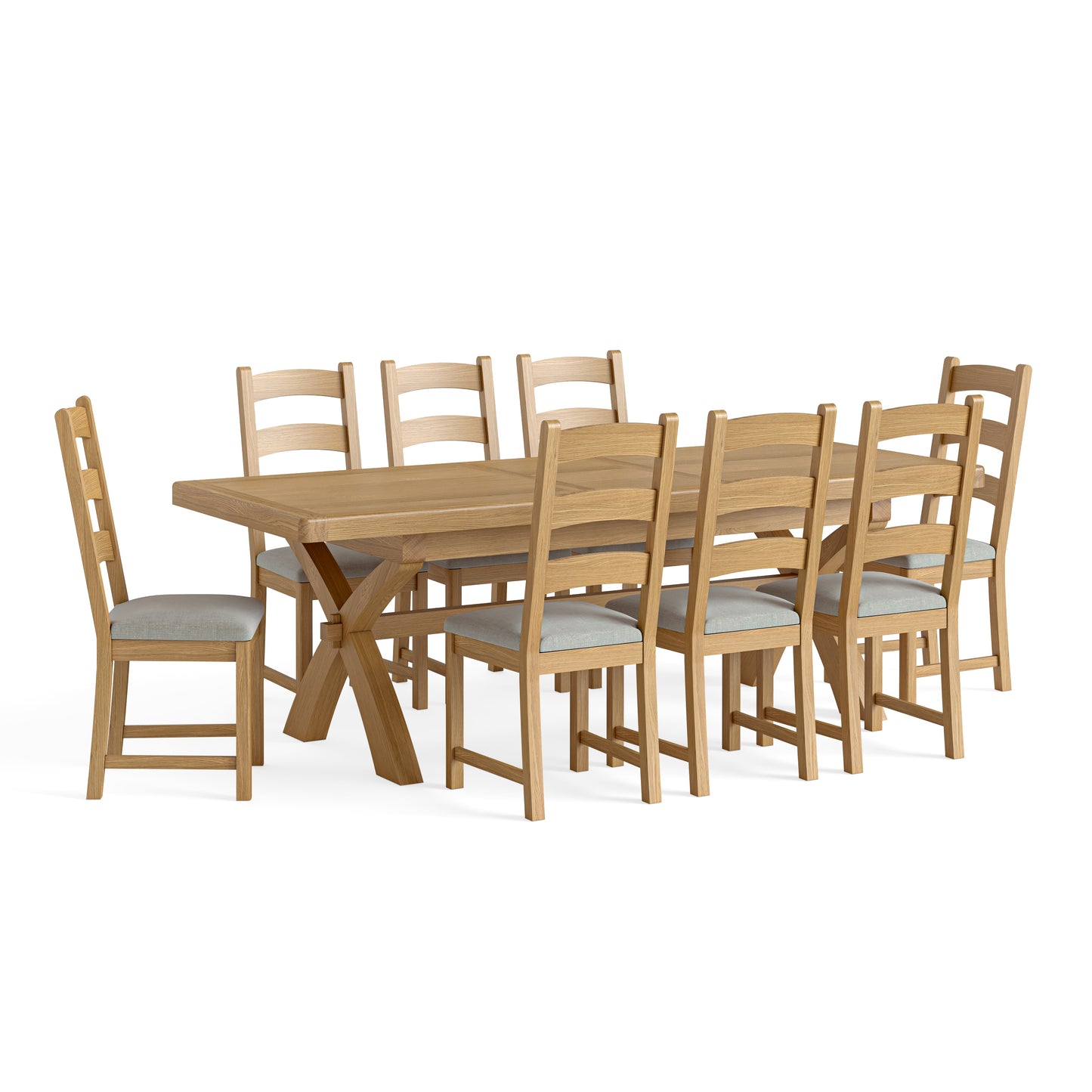 Normandy Cross Leg Ext. Dining Table