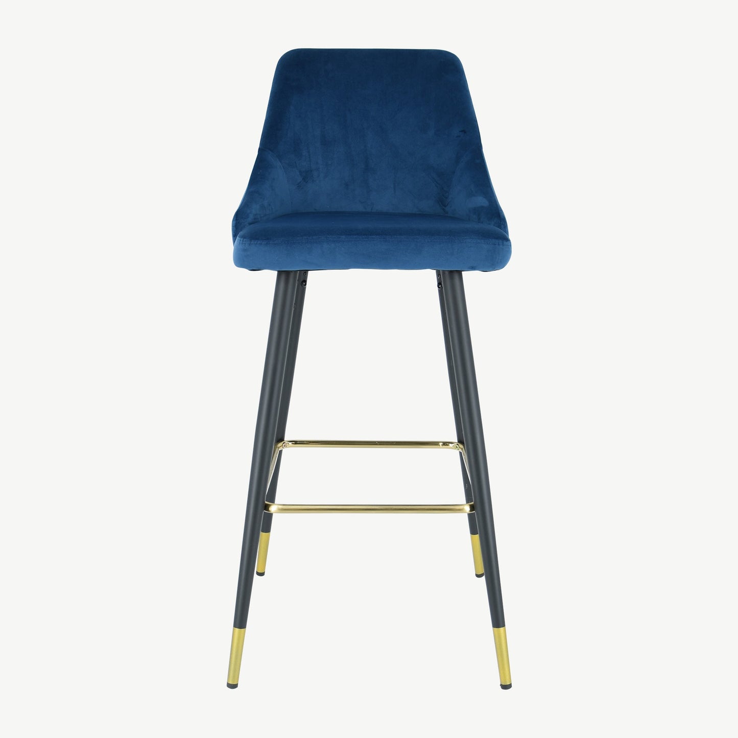 Ava Bar Stool - Navy Velvet