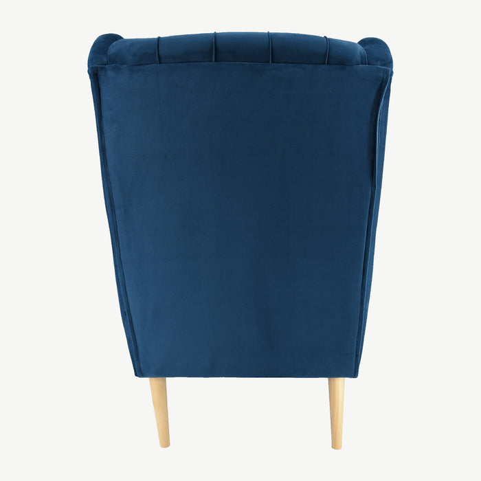 Beau Armchair Blue Velvet
