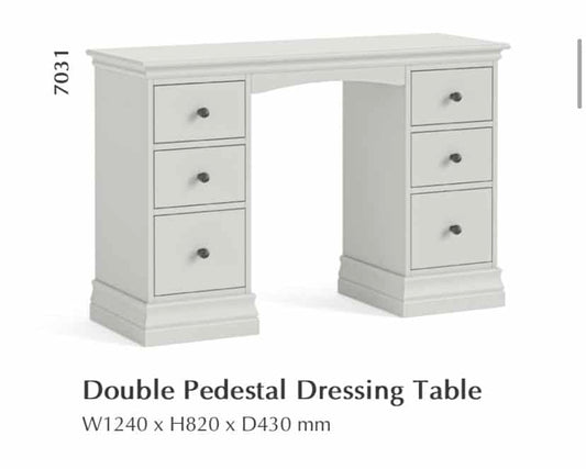 Bordeaux Large Dressing Table - Grey