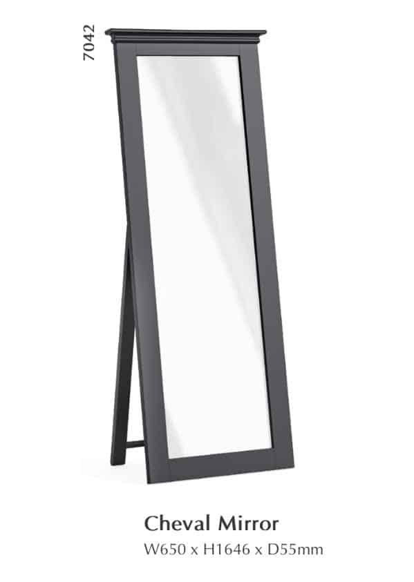 Bordeaux Cheval Mirrors - Charcoal