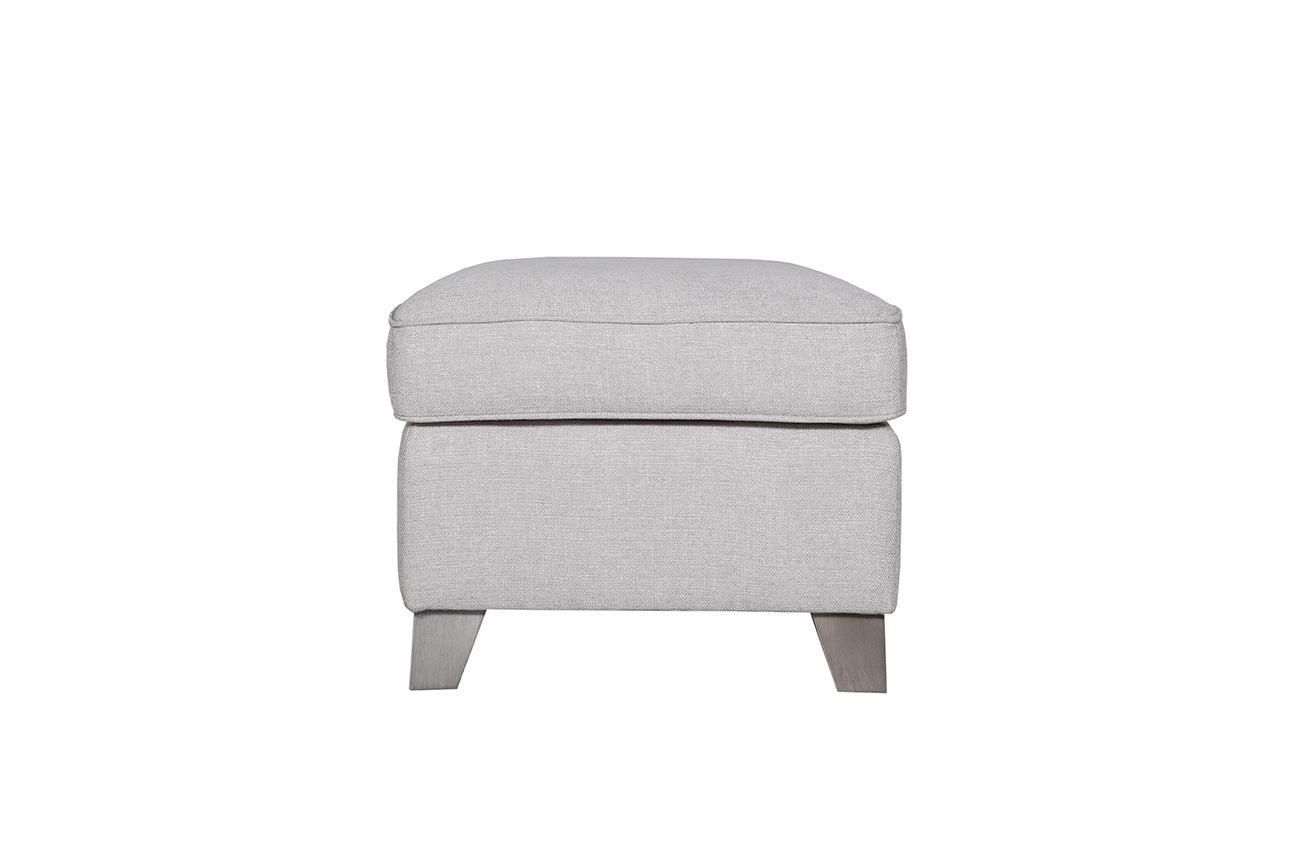 Cantrell Footstool - Light Grey