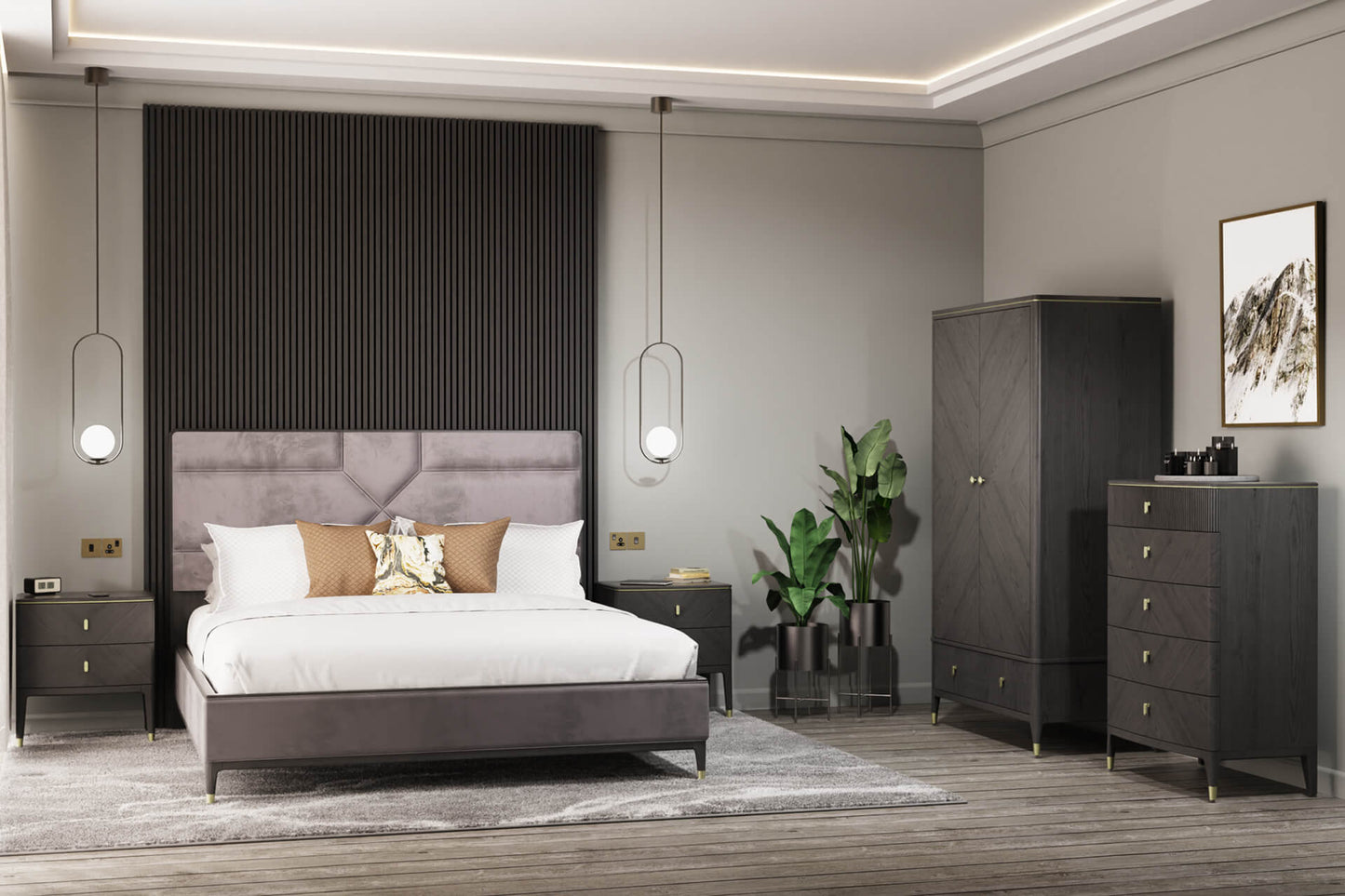 Diletta Bedside - Ebony