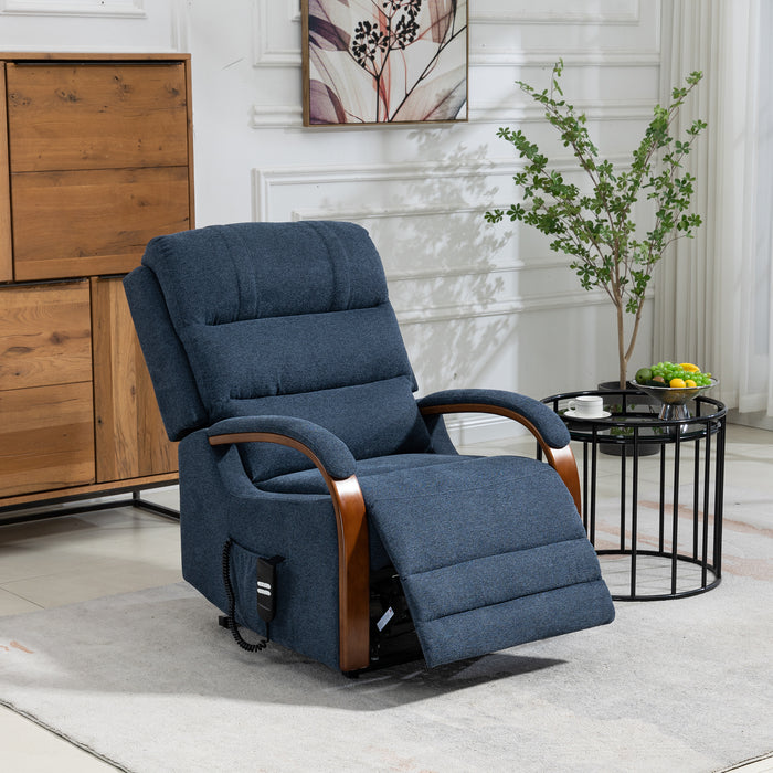 Eastborne Tilt & Lift Chair - Blue Fabric