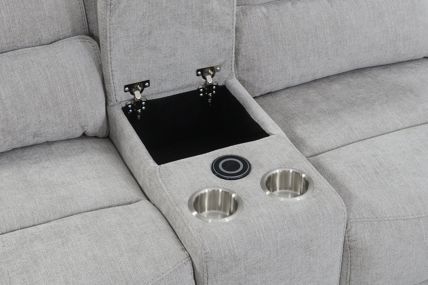 Eloise Console Sectional - Grey