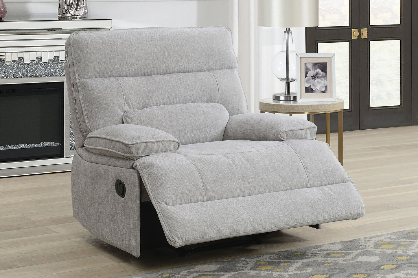 Eloise 1 Seater Manual Recliner - Grey
