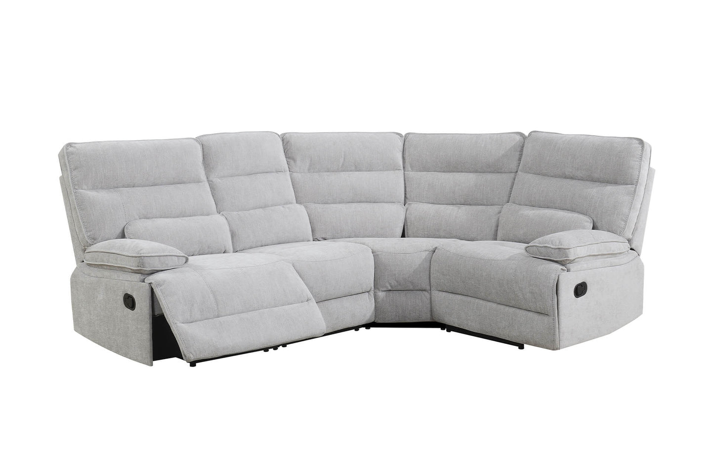 Eloise Corner Group Manual Recliner - Grey