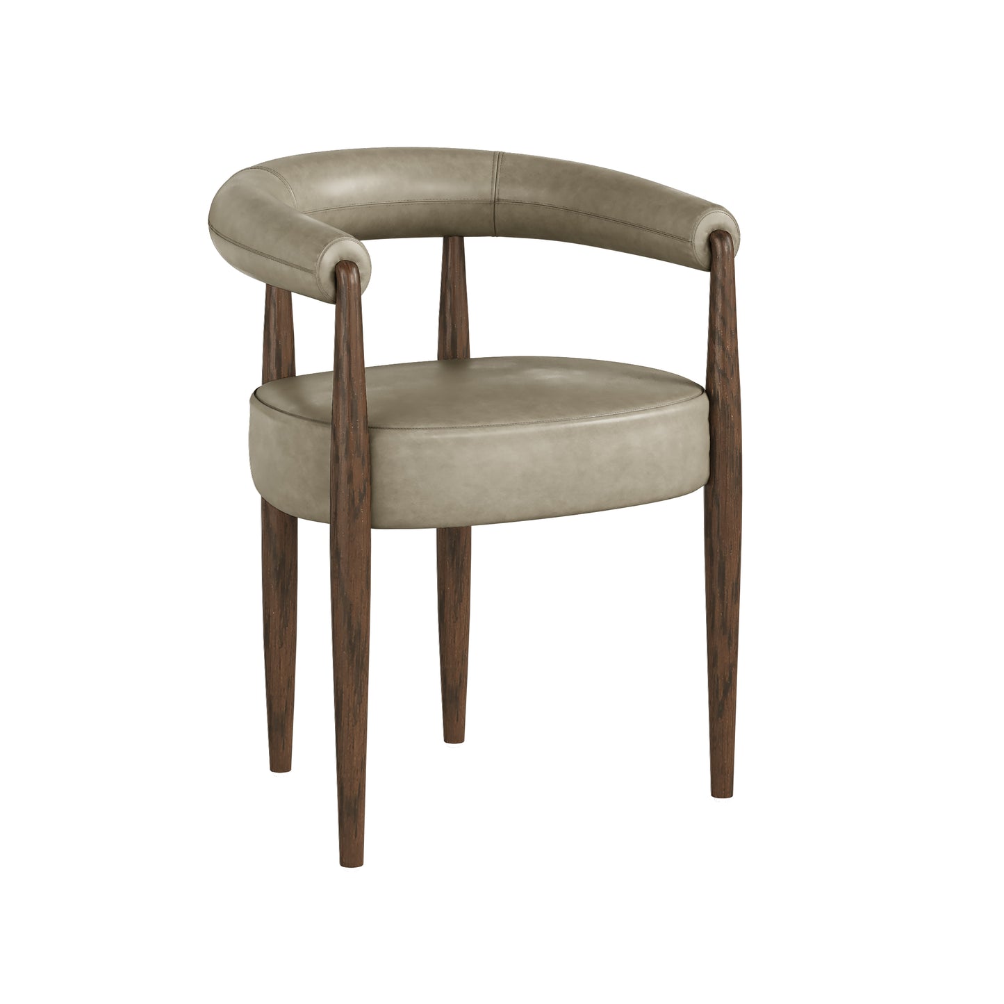 Florence Chair - Pebble Grey PU