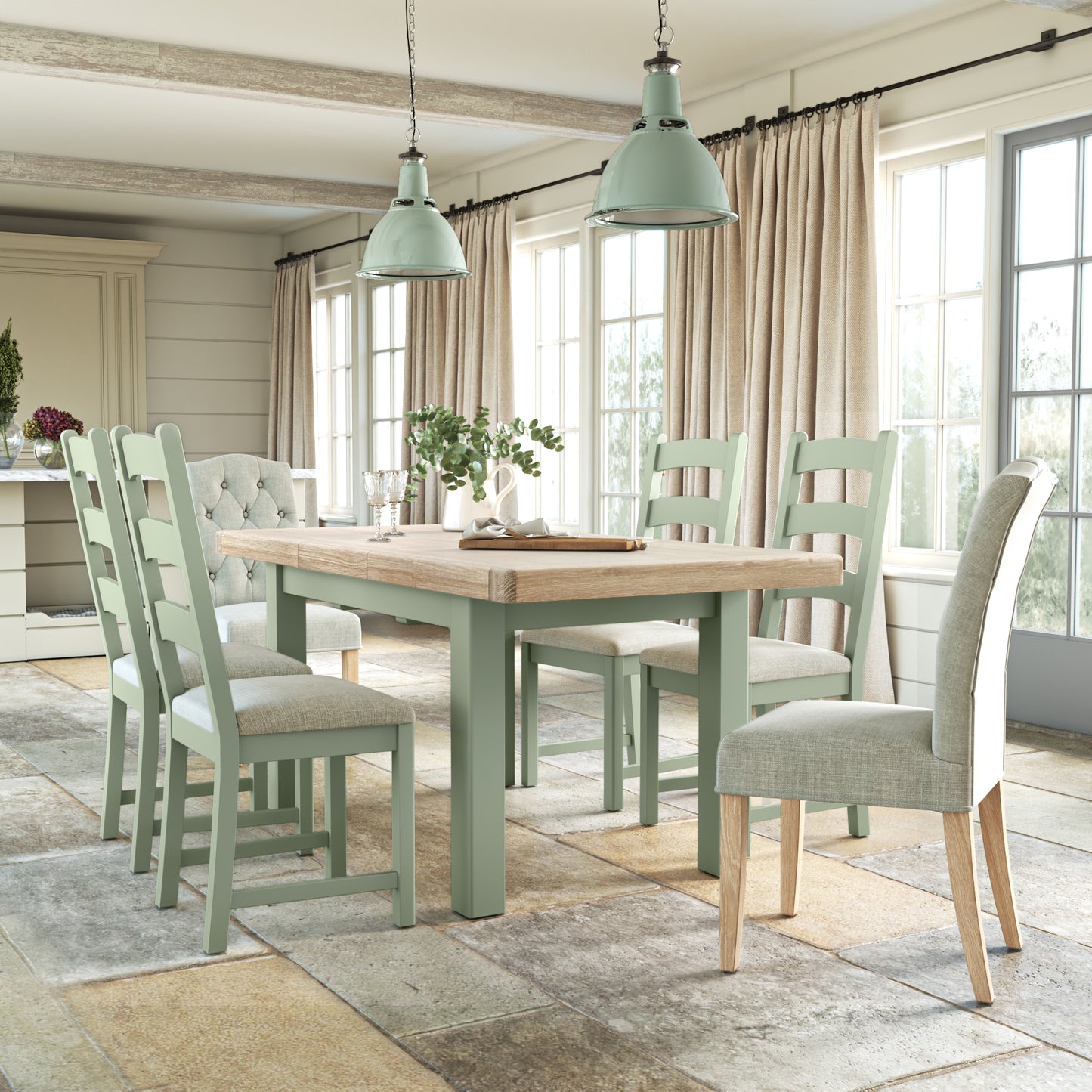 Salcombe Dining Tables - Sage