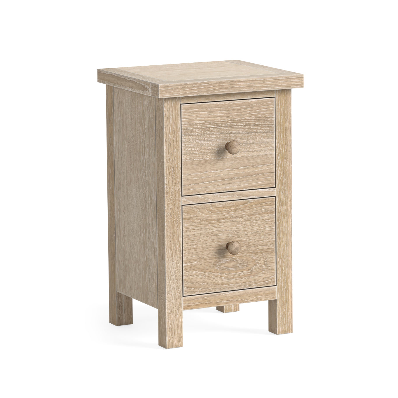 Modern Country Narrow Bedside - Oak