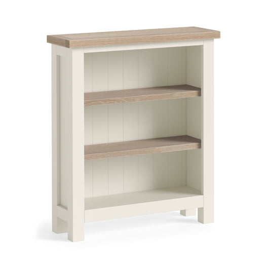 Modern Country Low Bookcase - Coconut
