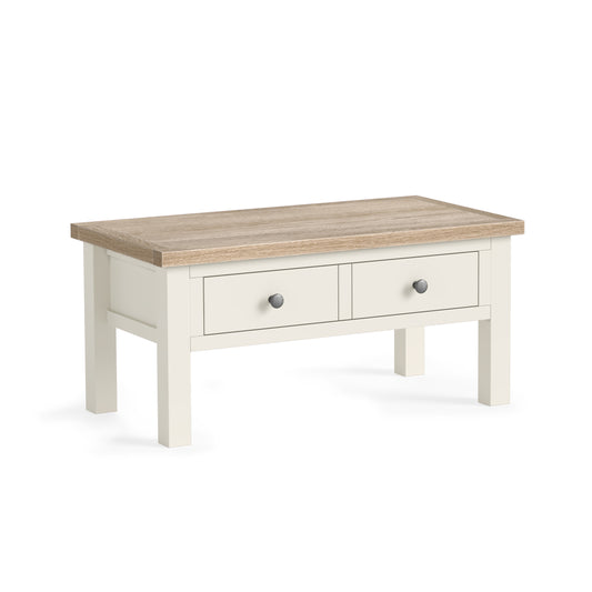Modern Country Coffee Table - Coconut