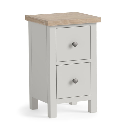 Modern Country Narrow Bedside - Grey