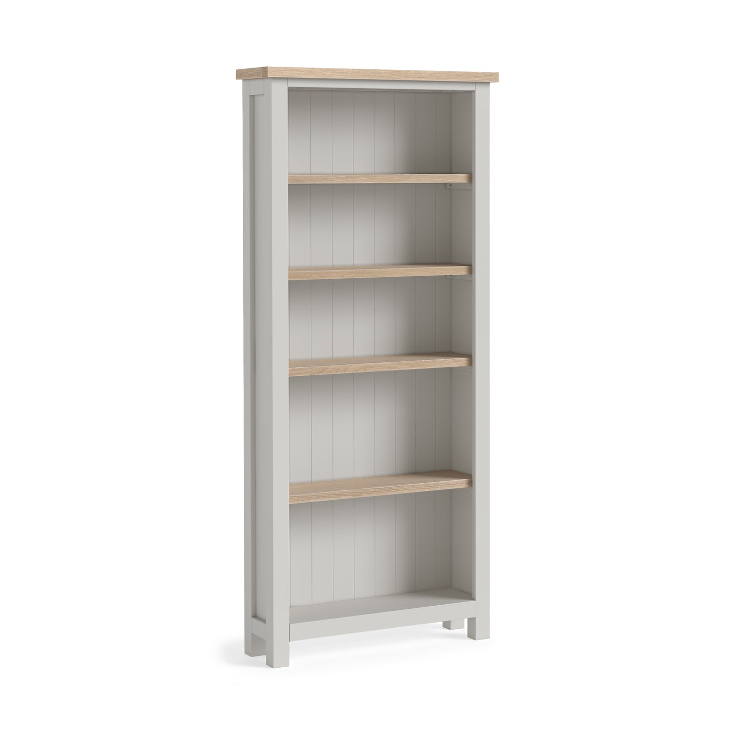 Modern Country Large Bookcase - Grey