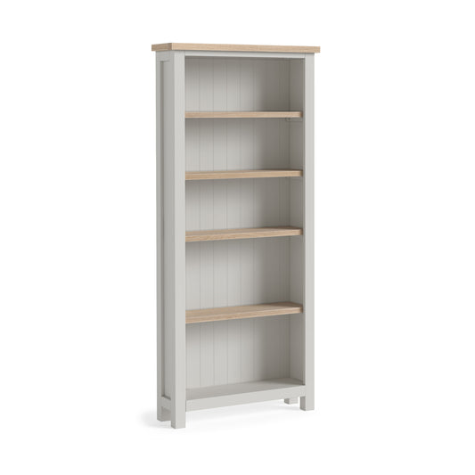 Modern Country Large Bookcase - Grey