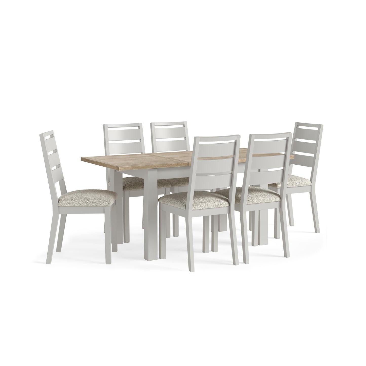 Modern Country Extending Dining Table - Grey
