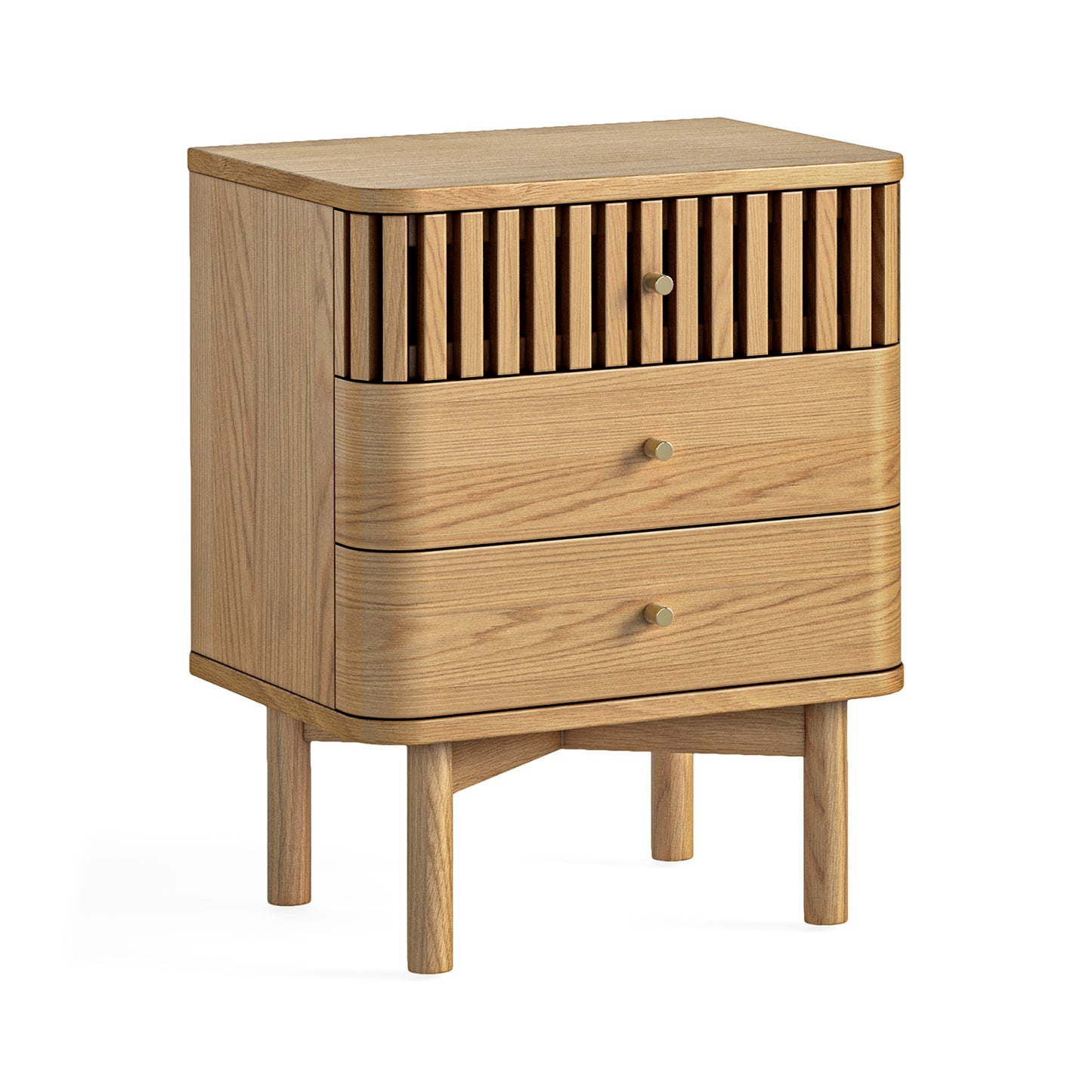 SOHO 3 DRWR Bedside - Natural