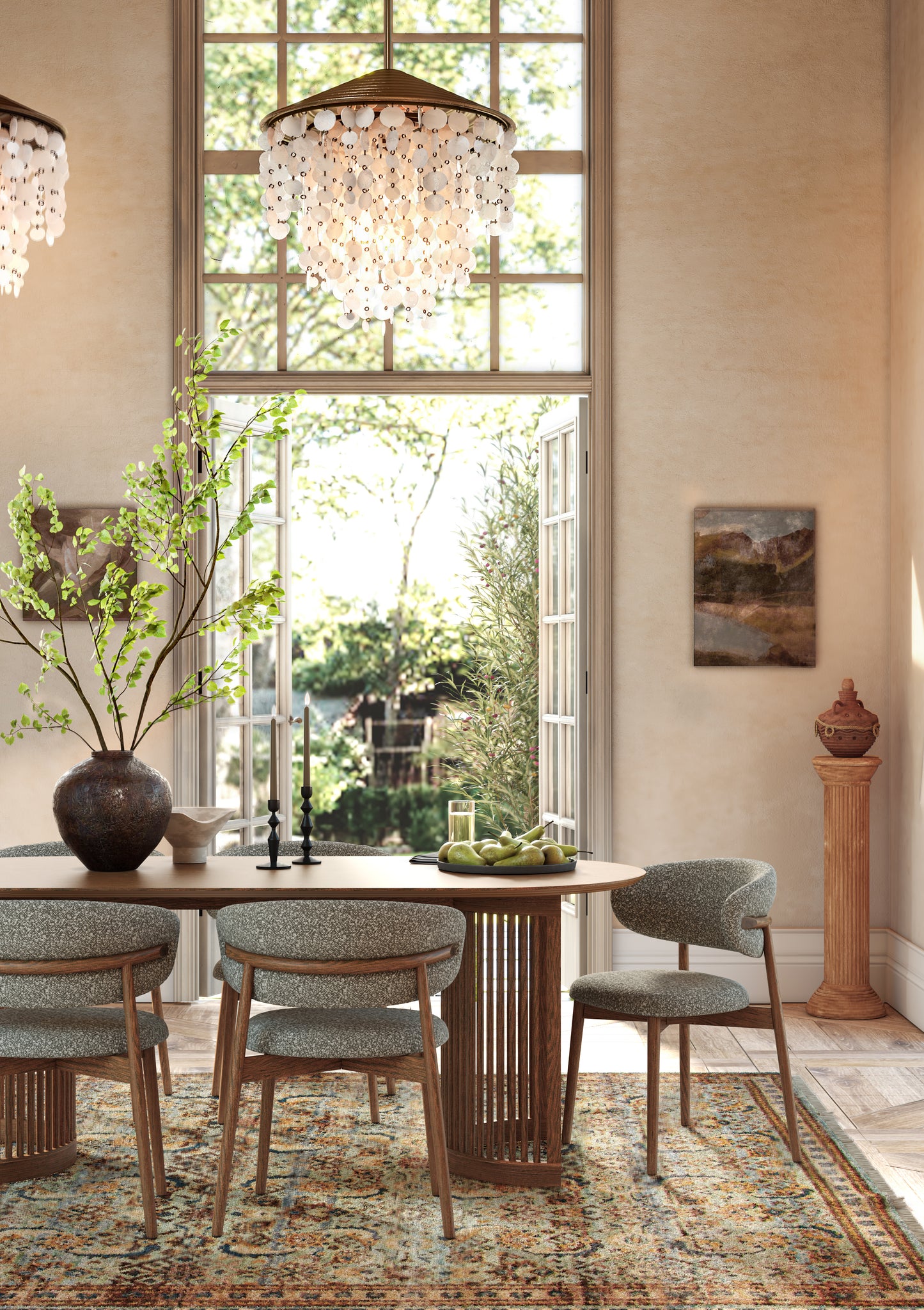 SOHO Oval Dining Table - Brown
