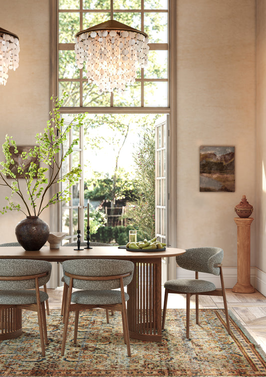 SOHO Oval Dining Table - Brown
