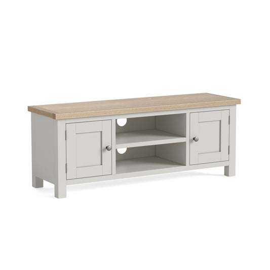Modern Country Large TV Unit - Grey