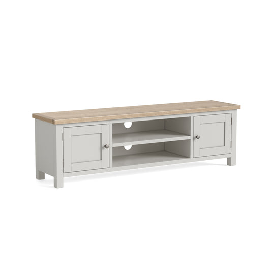Modern Country Extra Large TV Unit - Grey