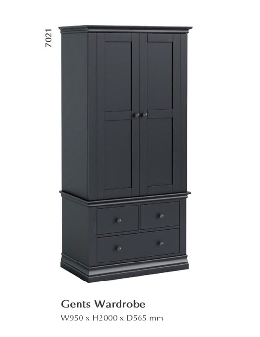 Bordeaux Gents Wardrobe - Charcoal