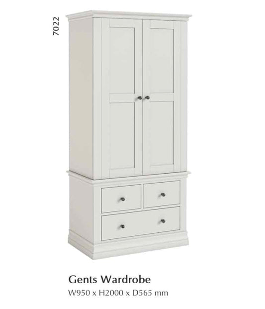 Bordeaux Gents Wardrobe - Grey