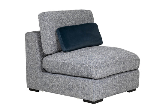 Stacey Armless Sectional - Blue