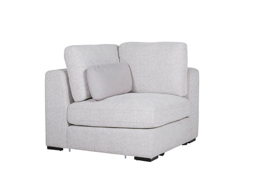 Stacey Corner Arm Sectional - Light Grey