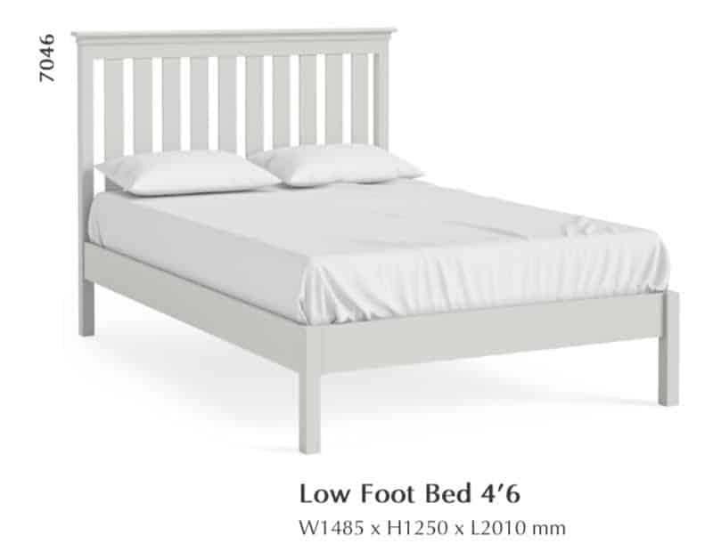 Bordeaux 4'6, 5' & 6' Beds - Grey