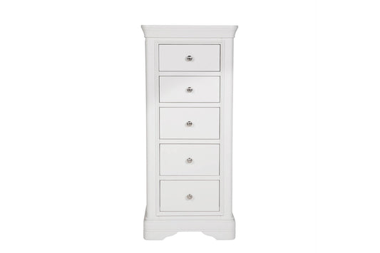 Mabel 5 Drawer Chest - White