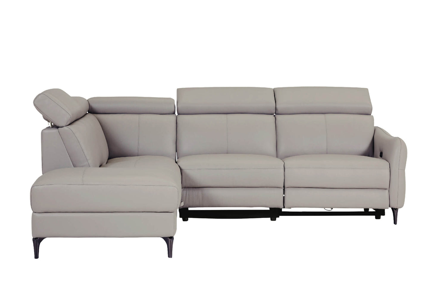 Nico Corner Group Electric Recliner - Stone