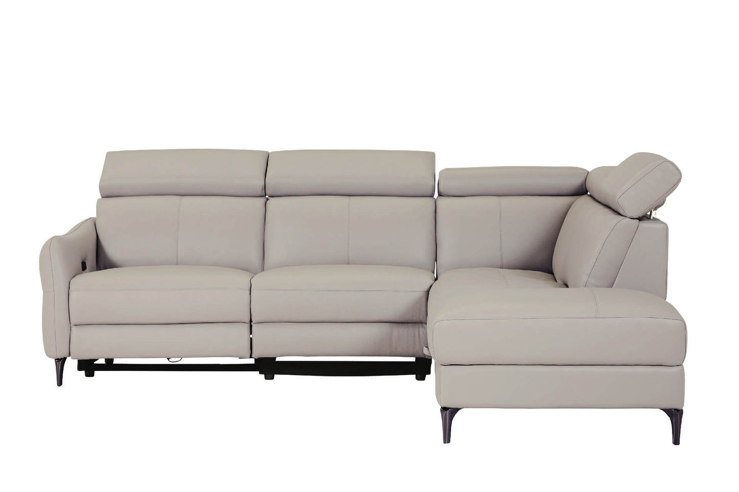 Nico Corner Group Electric Recliner - Stone