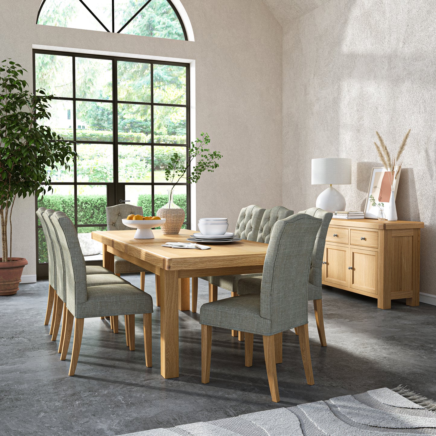 Chelsea Button Back Chair - Grey