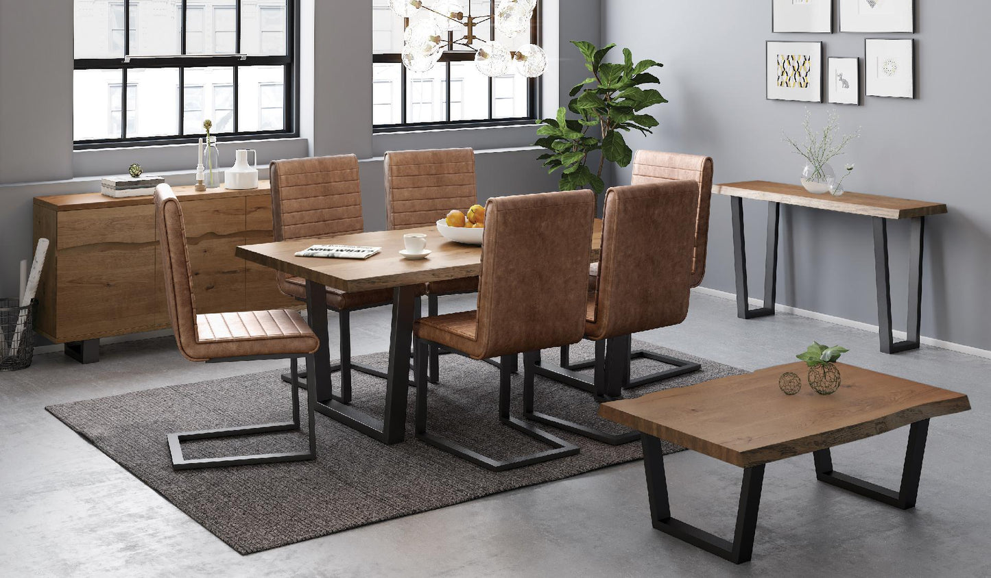 Oak Mill Console Table