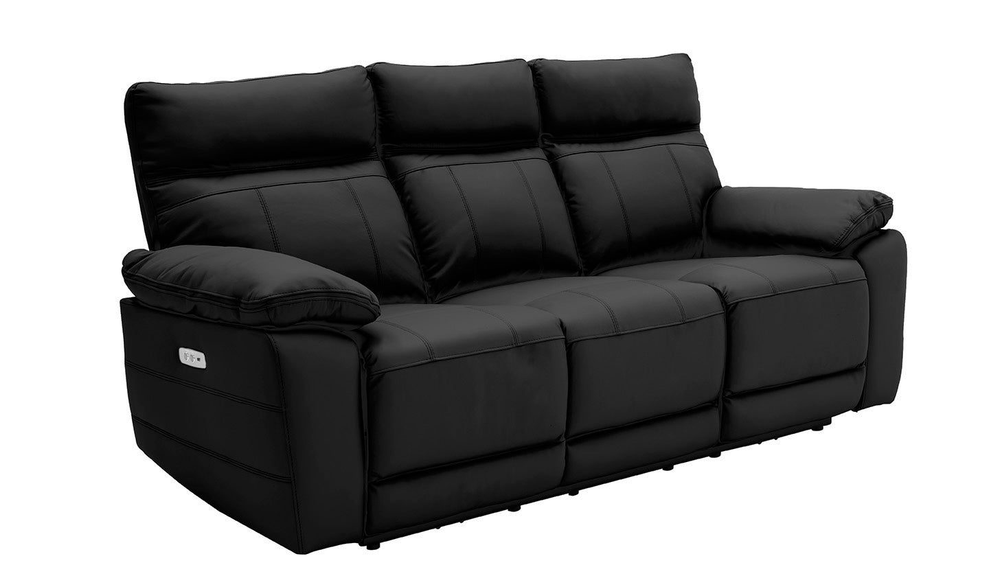 Positano 3 Seater - Black
