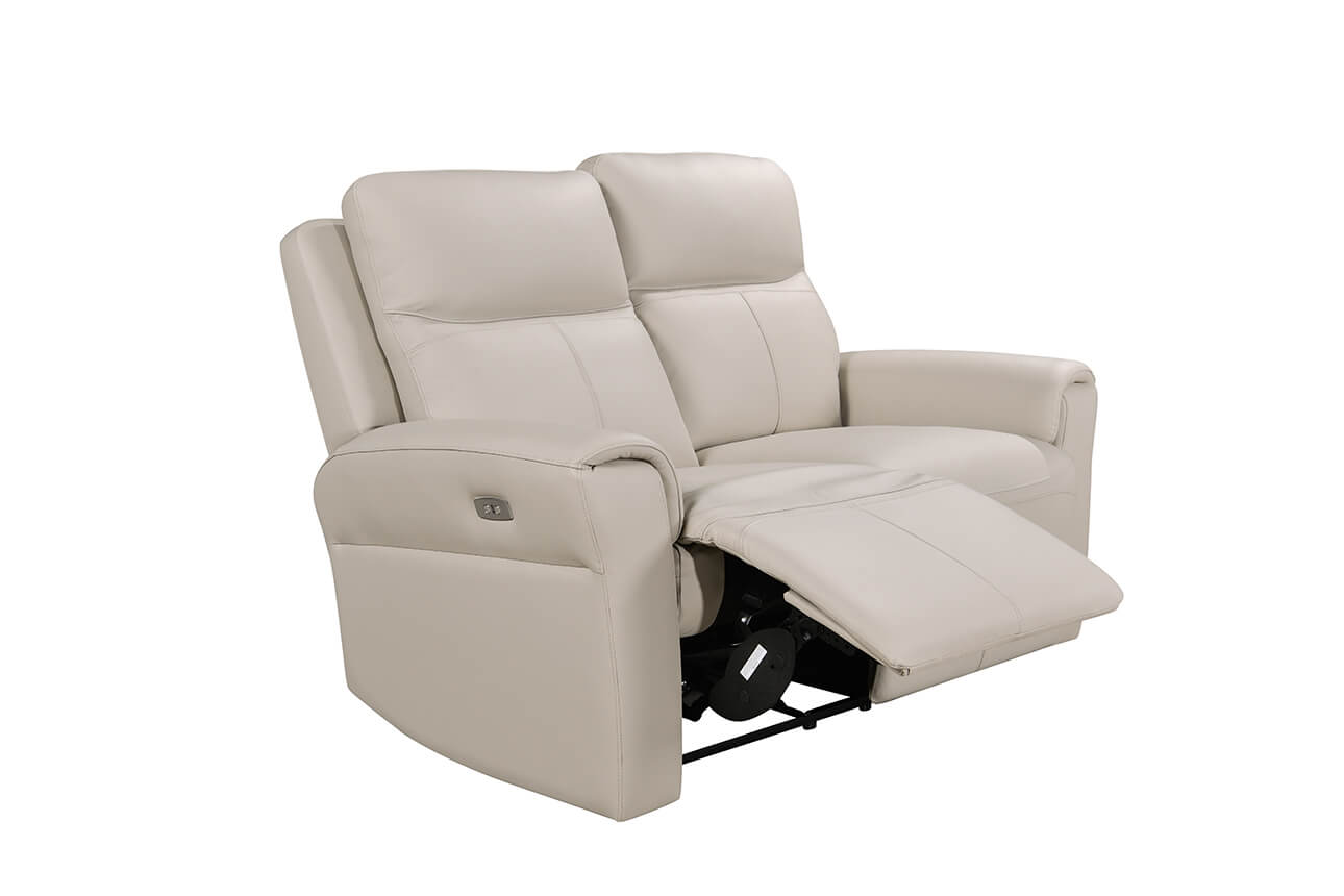 Russo 2 Seater Electric Recliner - Stone Leather