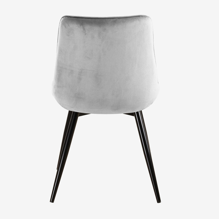 Rosa Dining Chair - Grey Velvet