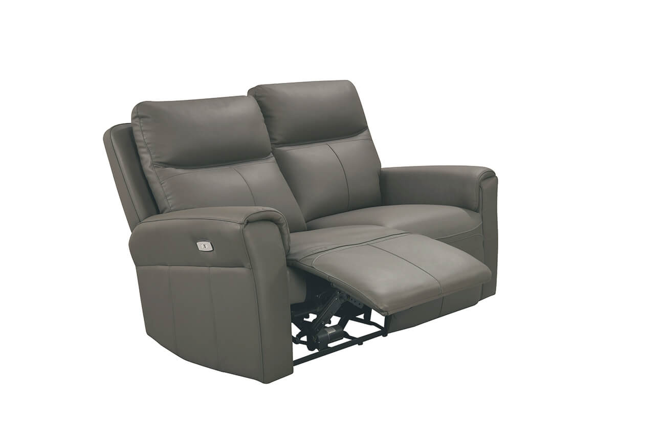 Russo 2 Seater Electric Recliner - Ash Leather