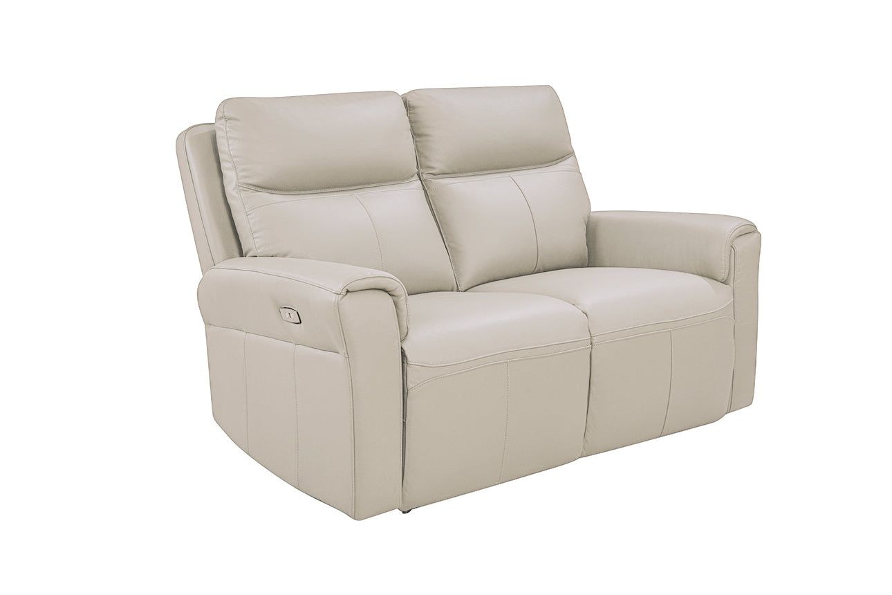 Russo 2 Seater Electric Recliner - Stone Leather