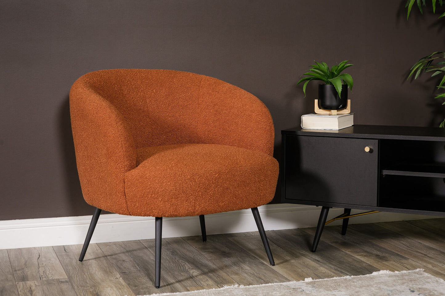 Shelbie Accent Chair - Rust